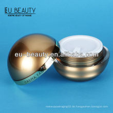 Runde 50g goldene Acryl Creme Ball Form Sahne Glas